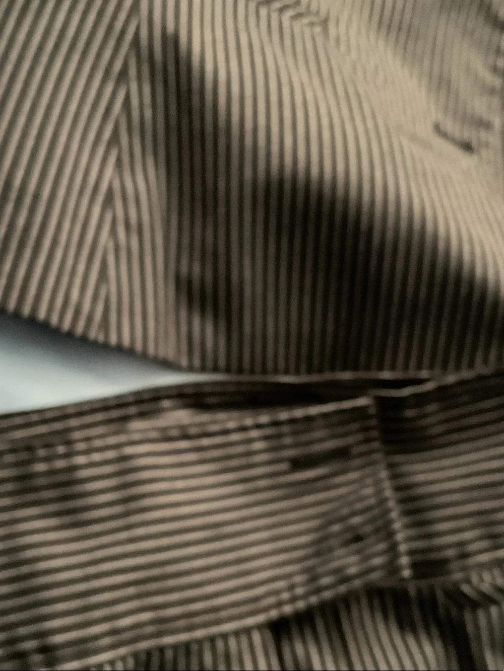 Larry Levine black pinstripe Bermuda Shorts - gray Stripe